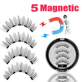 LEKOFO 2020 Magnetic Eyelashes Lot with 5 Magnet Mink Eyelashe Reusable 3D False Eye lashes Makeup faux cils magnetique Tweezers - Love My Store Online