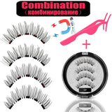 LEKOFO 2020 Magnetic Eyelashes Lot with 5 Magnet Mink Eyelashe Reusable 3D False Eye lashes Makeup faux cils magnetique Tweezers - Love My Store Online
