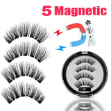 LEKOFO 2020 Magnetic Eyelashes Lot with 5 Magnet Mink Eyelashe Reusable 3D False Eye lashes Makeup faux cils magnetique Tweezers - Love My Store Online