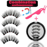 LEKOFO 2020 Magnetic Eyelashes Lot with 5 Magnet Mink Eyelashe Reusable 3D False Eye lashes Makeup faux cils magnetique Tweezers - Love My Store Online