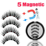 LEKOFO 2020 Magnetic Eyelashes Lot with 5 Magnet Mink Eyelashe Reusable 3D False Eye lashes Makeup faux cils magnetique Tweezers - Love My Store Online