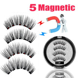 LEKOFO 2020 Magnetic Eyelashes Lot with 5 Magnet Mink Eyelashe Reusable 3D False Eye lashes Makeup faux cils magnetique Tweezers - Love My Store Online