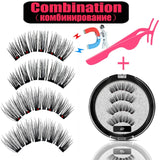 LEKOFO 2020 Magnetic Eyelashes Lot with 5 Magnet Mink Eyelashe Reusable 3D False Eye lashes Makeup faux cils magnetique Tweezers - Love My Store Online