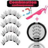 LEKOFO 2020 Magnetic Eyelashes Lot with 5 Magnet Mink Eyelashe Reusable 3D False Eye lashes Makeup faux cils magnetique Tweezers - Love My Store Online