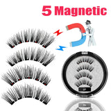 LEKOFO 2020 Magnetic Eyelashes Lot with 5 Magnet Mink Eyelashe Reusable 3D False Eye lashes Makeup faux cils magnetique Tweezers - Love My Store Online
