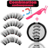 LEKOFO 2020 Magnetic Eyelashes Lot with 5 Magnet Mink Eyelashe Reusable 3D False Eye lashes Makeup faux cils magnetique Tweezers - Love My Store Online