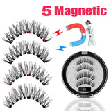 LEKOFO 2020 Magnetic Eyelashes Lot with 5 Magnet Mink Eyelashe Reusable 3D False Eye lashes Makeup faux cils magnetique Tweezers - Love My Store Online