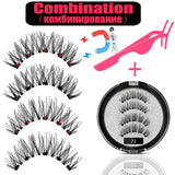 LEKOFO 2020 Magnetic Eyelashes Lot with 5 Magnet Mink Eyelashe Reusable 3D False Eye lashes Makeup faux cils magnetique Tweezers - Love My Store Online