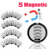 LEKOFO 2020 Magnetic Eyelashes Lot with 5 Magnet Mink Eyelashe Reusable 3D False Eye lashes Makeup faux cils magnetique Tweezers - Love My Store Online