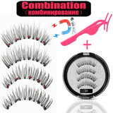 LEKOFO 2020 Magnetic Eyelashes Lot with 5 Magnet Mink Eyelashe Reusable 3D False Eye lashes Makeup faux cils magnetique Tweezers - Love My Store Online
