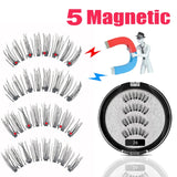 LEKOFO 2020 Magnetic Eyelashes Lot with 5 Magnet Mink Eyelashe Reusable 3D False Eye lashes Makeup faux cils magnetique Tweezers - Love My Store Online