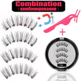 LEKOFO 2020 Magnetic Eyelashes Lot with 5 Magnet Mink Eyelashe Reusable 3D False Eye lashes Makeup faux cils magnetique Tweezers - Love My Store Online