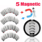 LEKOFO 2020 Magnetic Eyelashes Lot with 5 Magnet Mink Eyelashe Reusable 3D False Eye lashes Makeup faux cils magnetique Tweezers - Love My Store Online