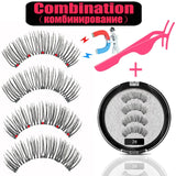 LEKOFO 2020 Magnetic Eyelashes Lot with 5 Magnet Mink Eyelashe Reusable 3D False Eye lashes Makeup faux cils magnetique Tweezers - Love My Store Online