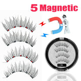 LEKOFO 2020 Magnetic Eyelashes Lot with 5 Magnet Mink Eyelashe Reusable 3D False Eye lashes Makeup faux cils magnetique Tweezers - Love My Store Online