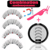 LEKOFO 2020 Magnetic Eyelashes Lot with 5 Magnet Mink Eyelashe Reusable 3D False Eye lashes Makeup faux cils magnetique Tweezers - Love My Store Online