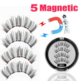 LEKOFO 2020 Magnetic Eyelashes Lot with 5 Magnet Mink Eyelashe Reusable 3D False Eye lashes Makeup faux cils magnetique Tweezers - Love My Store Online