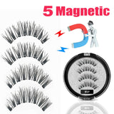 LEKOFO 2020 Magnetic Eyelashes Lot with 5 Magnet Mink Eyelashe Reusable 3D False Eye lashes Makeup faux cils magnetique Tweezers - Love My Store Online