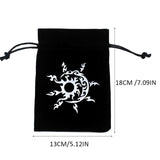 Velvet 12 Constellation Tarot Card Storage Bag Board Game Card Mini Drawstring Package Board Game Tarot Storage Bag - Love My Store Online