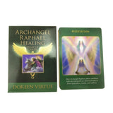 2021 New Archangel Raphael Healing Oracle Card English Version 44 Cards Tarots Board Game - Love My Store Online