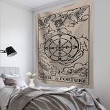 Tarot Card Wall Hanging Tapestry Astrology Divination Bedspread Taperstry Beach Mat Textile Suspended Blanket Home Decor 95x73cm - Love My Store Online