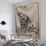 Tarot Card Wall Hanging Tapestry Astrology Divination Bedspread Taperstry Beach Mat Textile Suspended Blanket Home Decor 95x73cm - Love My Store Online