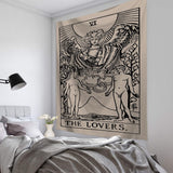 Tarot Card Wall Hanging Tapestry Astrology Divination Bedspread Taperstry Beach Mat Textile Suspended Blanket Home Decor 95x73cm - Love My Store Online
