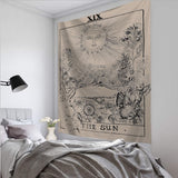 Tarot Card Wall Hanging Tapestry Astrology Divination Bedspread Taperstry Beach Mat Textile Suspended Blanket Home Decor 95x73cm - Love My Store Online