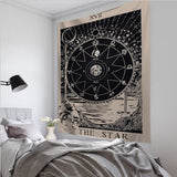 Tarot Card Wall Hanging Tapestry Astrology Divination Bedspread Taperstry Beach Mat Textile Suspended Blanket Home Decor 95x73cm - Love My Store Online